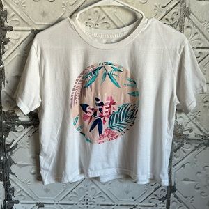 Hollister cropped tee Hawai’i palms tropical